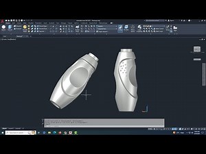 how to Draw a Complex Model of a Drinking water bottle in AutoCAD 3D