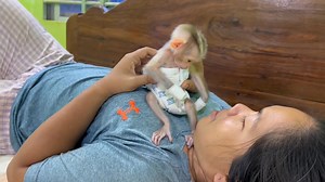 Lovely Newb0rn Babiii Bill Yawning Biq MOuth Refuse MOm Wrappping His Hand Part 18 | Monkey Wild