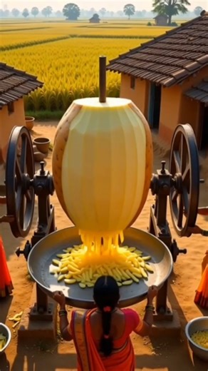 Tiny Punjabi Ladies Making GIANT Fries! 🍟 #ai #3danimation