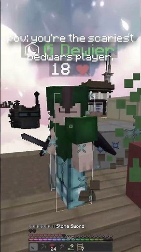 pov: you're the scariest bedwars player. #minecraft