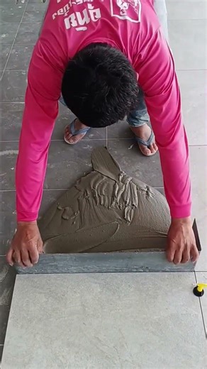 Perfect Tiling ASMR ✨ #asmr #tiles #flooring #homerenovation #precision