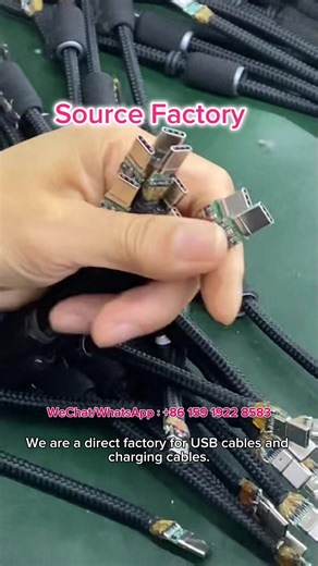 Watch how phone charging cables are made! 🔌✨ Factory production line satisfying to watch. 😌🏭 #CableManufacturing #ChargingCable #USBCCable #iPhoneCable #TypeC