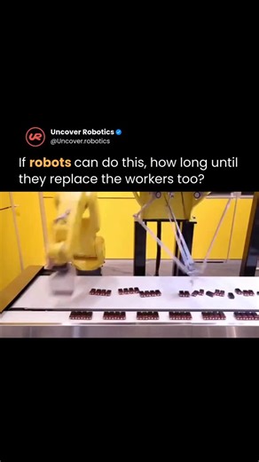 AI & Robotics on Instagram: "Two industrial robots are shown working together on an automated assembly line to sort and arrange batteries with high speed and precision. The Delta robot and the Fanuc LR Mate 200iD are programmed to grab items in coordinated sequences, allowing them to perform repetitive tasks continuously without pauses. 📡 Follow @uncover.robotics for more behind-the-scenes technology from the real robot revolution. Source: Fanuc Automation"