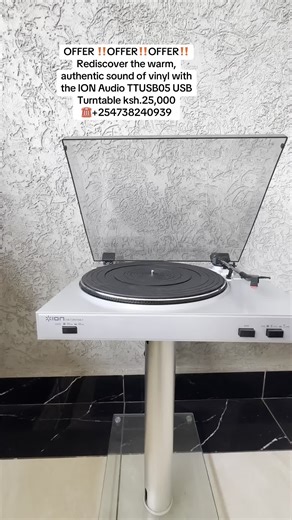 Mtronics Audio Kenya 🇰🇪|AV Receivers & Home Theater Systems on Instagram: "OFFER ‼️OFFER‼️OFFER‼️ Rediscover the warm, authentic sound of vinyl with the ION Audio TTUSB05 USB Turntable — the perfect bridge between vintage vibes and digital convenience. Whether you're reviving old records or archiving your collection, this turntable makes it simple and stylish. ✅ USB Connectivity: Easily convert vinyl records into digital files on your computer. ✅ Plug & Play Setup: No drivers or complicated se