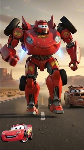 Cars Characters Transform into Transformers! 🚗🤖 | Epic Mashup #Shorts