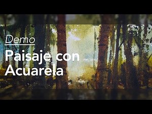 Creando un PAISAJE CON ACUARELA. Demostración