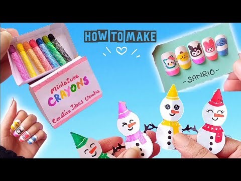 How to make anything with paper 💙 Easy DIY paper craft ideas for school / Art and Craft with paper