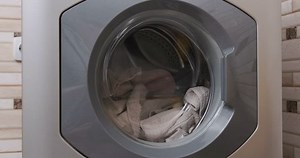 Washing Machine Close Female Hand Opens Stock Footage Video (100% Royalty-free) 1099274471 | Shutterstock