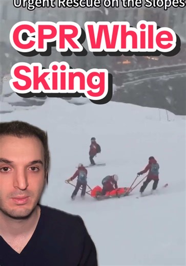 Complements to them for performing excellent CPR technique as they simultaneously descend down the mountain #skipatrol #cpr #japan #medicine #health