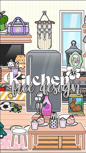 Toca Boca FREE KITCHEN design | minimalist house by Monica Winsleth