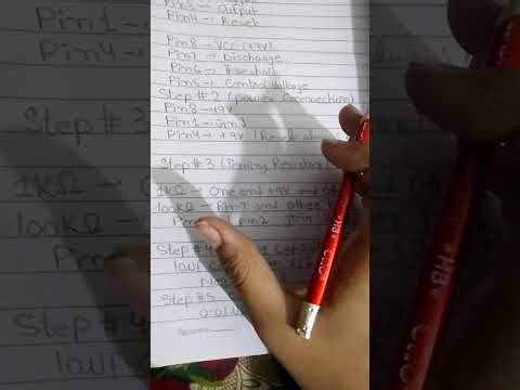 555 Timer Astable Mode LED Blinking Circuit with Explanation