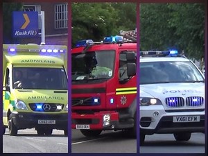 Fire Engines, Police Cars and Ambulances responding - Compilation 5