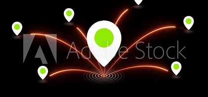 Location icon animated video, map point. Location Pin. The red pin moves up and down. to pinpoint a location on the map. 4k animation on transparent ...