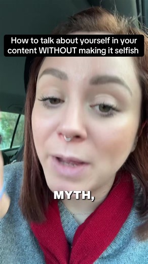 PSA: you are allowed to talk about yourself in your own content and you can do it without making your content selfish. Here is a framework you can use to do this.