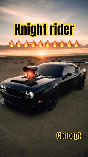 🚨New Knight Rider Reborn: AI Supercar Awakens in 2025 | Epic Fan Cinematic Concept #Shorts🏎️💨💨💨