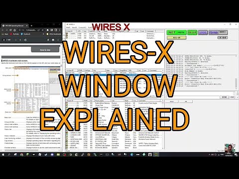 WIRES X - MAIN DISPLAY WINDOW-EXPLAINED