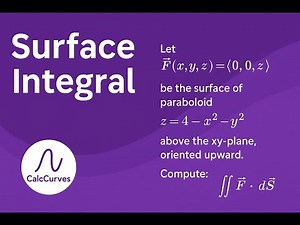 Surface Integral Over a Paraboloid | Calc 3 Explained