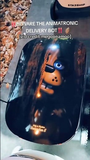FNaF themed delivery robots are being found #fnaf #fnafnews #fivenightsatfreddys #scottcawthon