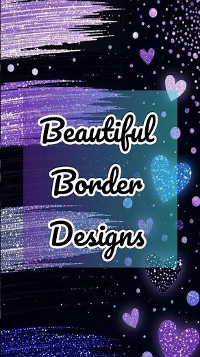 4 Simple Drawing Border Design for Project Front Page ✨Beautiful Drawing Ideas for Title Page Design