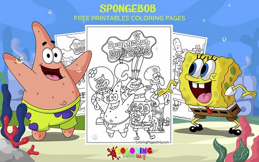 20  Spongebob Coloring Pages - Free Printable PDF & Online Coloring
