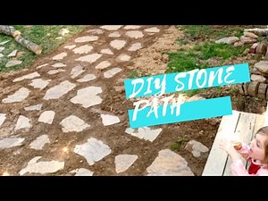 Make A Beautiful Stone Path For Free! (You Will Sweat)