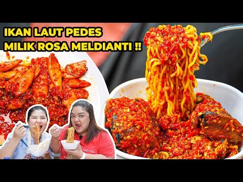 PEDES MENDESIS!! BENER2 KELEWATAN MAKAN IKAN LAUT PEDAS PUNYA ROSA MELDIANTI!! PEDESNYA ANCURRR!!