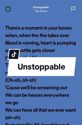 Lyric Unstoppable ~ The Score #lyrics_songs #chill #trending #fyp #lyrics #soundtrack @OnetrackLyrics