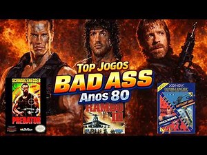 Os TOP 10 JOGOS dos maiores VALENTÕES DO CINEMA dos anos 80! Chuck Norris, Stallone e Schwarzenegger