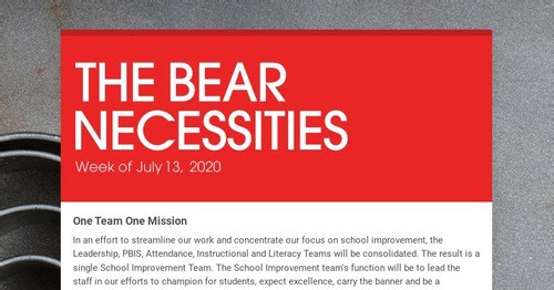 THE BEAR NECESSITIES