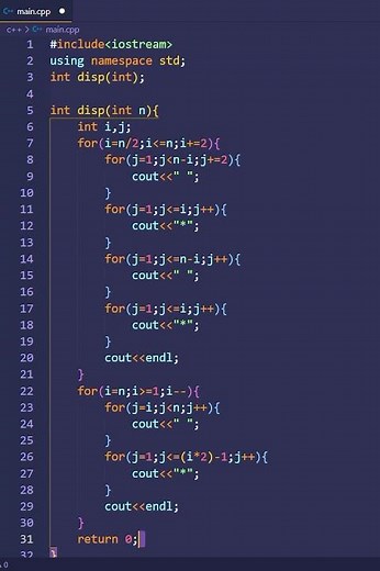 C++ program to print heart pattern using function | ‪@PWOShivam‬ #shorts