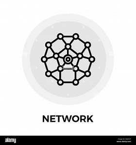 Network icon vector. Flat icon isolated on the white background. Editable EPS file. Vector illustration Stock Vector Image & Art - Alamy