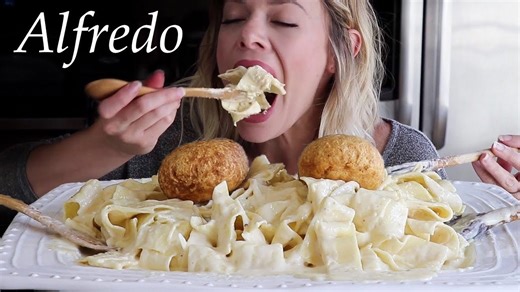 How to Make Pappardelle Alfredo with Cheesy Stuffed Chicken