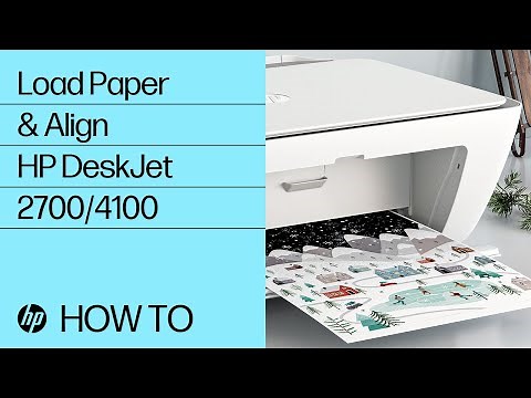 Load paper & align ink cartridges | HP DeskJet 2700, Plus 4100, Ultra 4800 series | HP Support
