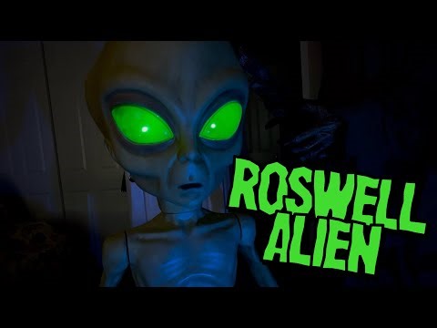 ROSWELL ALIEN Halloween Animatronic UNBOXING, SET-UP, DEMO, & REVIEW