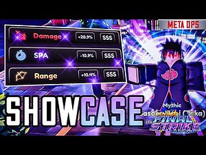 Sasuke is The *META BURN* DPS Unit | Anime Final Strike Showcase