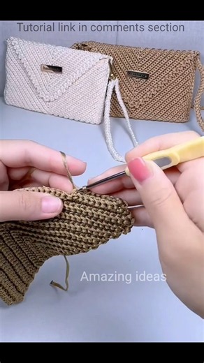 Handmade Crochet Clutch Bag Tutorial For Beginners