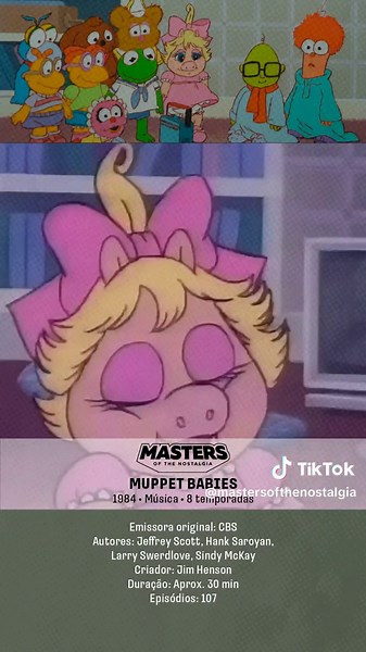 Muppet Babies é uma série animada que foi exibida pela primeira vez em 1984 e foi produzida pela Marvel Productions, Jim Henson Productions e a The Walt Disney Company. A série apresenta versões infantis dos personagens do programa de televisão The Muppet Show, criado por Jim Henson. A premissa da série é que os personagens principais, incluindo Kermit, Miss Piggy, Fozzie, Gonzo, Animal e outros, são apresentados como bebês que frequentam uma creche. Eles são supervisionados por uma babá chamada