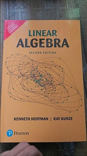 Linear Algebra by Hoffman and Kunze | Second Edition | ‪@Mathuniverse2828‬ #book #study