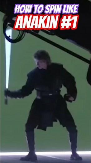 Anakin lightsaber spin tutorial #starwars #lightsaber