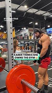 Karen thinks she owns the gym