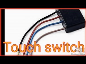 220v touch switch light controller in action with diagram