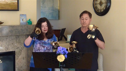 45 reactions | "Lift High the Cross" - Handbell music for Easter Sunday! 殺✝️ #HandbellDuet #Handbells #Choraegus #Hymns | Larry and Carla - Choraegus | Facebook