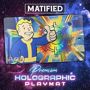 Holographic Foil Vault Boy Sol Ring Playmat – Magic the Gathering Fallout TCG Customized Matified - Etsy