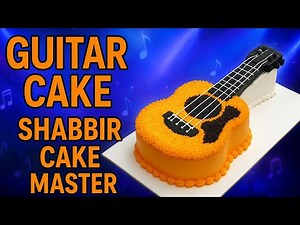 Guitar cake design | How to make a guitar cake | guitar cake decoration ideas 🎸🎸