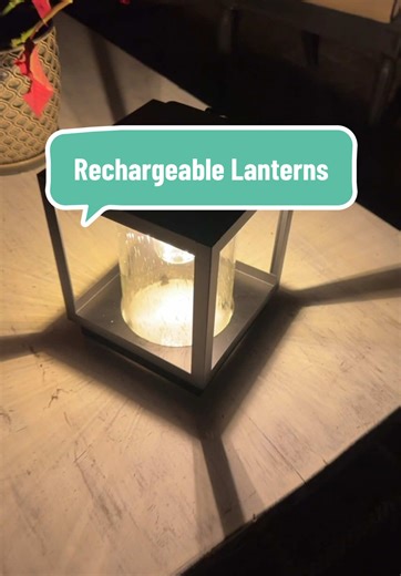 Finally, a rechargeable set of lanterns. These are so bright it will light up an entire space. They have a handle to carry them. @QVC, Inc #qvc #lanterns #rechargablelight #camping #outdoorliving