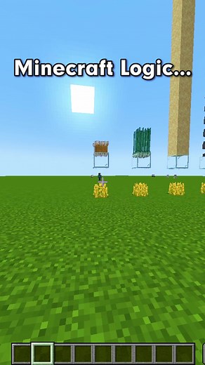 Wheat logic in Minecraft! #minecraft #minecraftmemes | Tixlgame