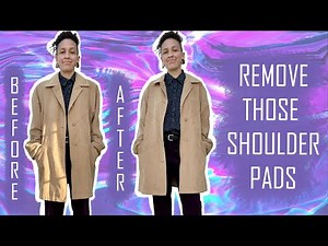 How to Remove Shoulder Pads in Jacket