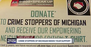 Help Crime Stoppers of Michigan help you by becoming a $5 a month Speak-Up Club member!