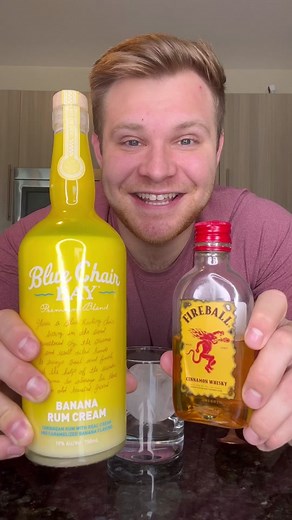 Cinnabon-Inspired Banana Cream Rum Fireball Drink