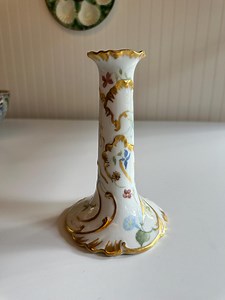 Antique Haviland and Co. Limoges Porcelain Candlestick – Hand-painted Florals & Gilt, 6.75" - Etsy